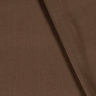 -Viscose stof - linnenmix slub - bruin - 13579-055 - Viscose stof - linnenmix slub - bruin - 13579-055