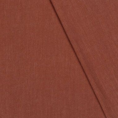 -Viskose - Leinenmischung Slub - Brique - 13579-256 - Viskose - Leinenmischung Slub - Brique - 13579-256