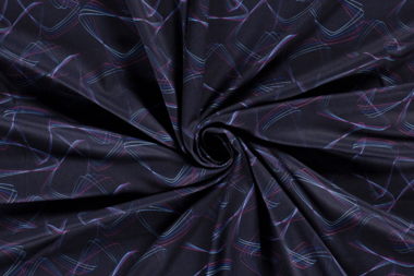 -Tricot stof - sportswear - aubergine - abstract - 20321-046 - Tricot stof - sportswear - aubergine - abstract - 20321-046