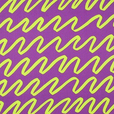 -Baumwolle - Wave - lila gelb - 4015-003 - Baumwolle - Wave - lila gelb - 4015-003