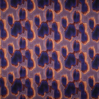 -Katoen stof - katoen satijn - abstract - lavender blauw oranje - 3109-005 - Katoen stof - katoen satijn - abstract - lavender blauw oranje - 3109-005