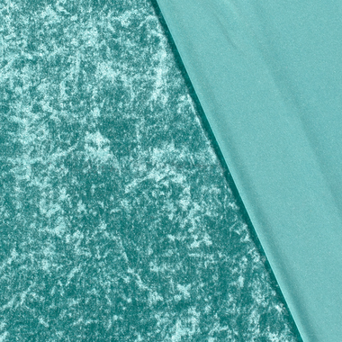 -Velours de panne stof - aqua - 5666-104 - Velours de panne stof - aqua - 5666-104