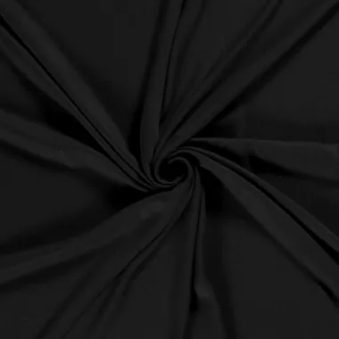 -Viscose stof - twill - zwart - 22074-069 - Viscose stof - twill - zwart - 22074-069