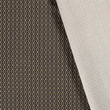 -Stretch stof - bengaline - abstract - gebroken wit zwart - 22227-051 - Stretch stof - bengaline - abstract - gebroken wit zwart - 22227-051