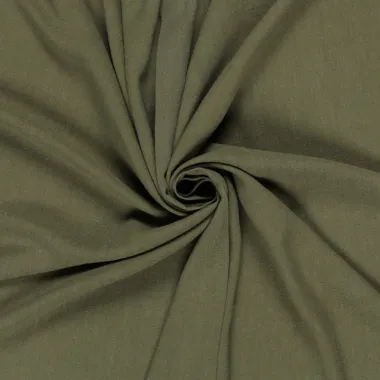 -Viscose stof - linnenmix slub - kaki groen - 13579-227 - Viscose stof - linnenmix slub - kaki groen - 13579-227