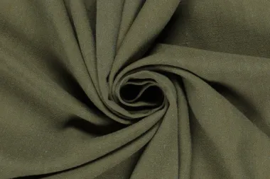 -Viscose stof - linnenmix slub - kaki groen - 13579-227 - Viscose stof - linnenmix slub - kaki groen - 13579-227