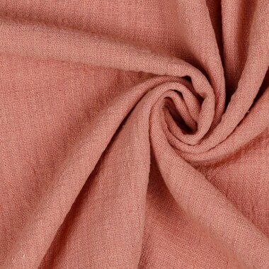 -Katoen stof - slub washed - roze - 7477-007 - Katoen stof - slub washed - roze - 7477-007