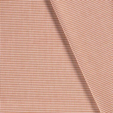 -Katoen stof - poplin - boerenbont mini ruitje (0,2 cm) - brique - 5581-056 op=op - Katoen stof - poplin - boerenbont mini ruitje (0,2 cm) - brique - 5581-056 op=op