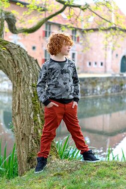 -Ribcord stof - baby corduroy - donker kastanje - 9471-056 - Ribcord stof - baby corduroy - donker kastanje - 9471-056