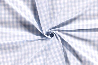 -NB 5635-2 Boerenbont Karo hellblau 1 cm - NB 5635-2 Boerenbont Karo hellblau 1 cm