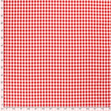 -Katoen stof - Boerenbont ruit (1 cm) - rood - 5635-015 - Katoen stof - Boerenbont ruit (1 cm) - rood - 5635-015