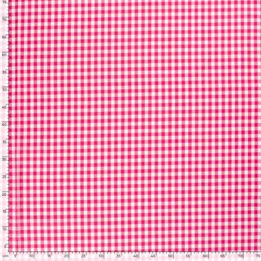 -Katoen stof - Boerenbont ruit (1 cm) - fuchsia - 5635-017 op=op - Katoen stof - Boerenbont ruit (1 cm) - fuchsia - 5635-017 op=op