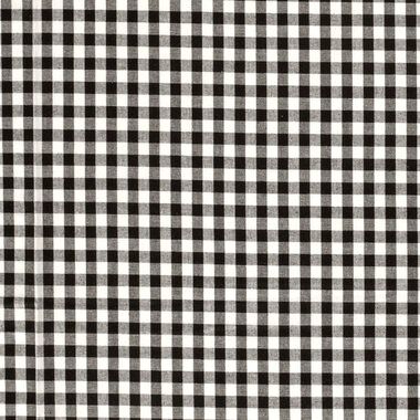 -Katoen stof - Boerenbont ruit (1 cm) - zwart - 5635-069 - Katoen stof - Boerenbont ruit (1 cm) - zwart - 5635-069