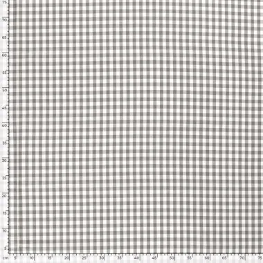 -Katoen stof - Boerenbont ruit (1 cm) - grijs - 5635-068 - Katoen stof - Boerenbont ruit (1 cm) - grijs - 5635-068