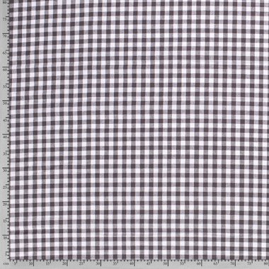 -Katoen stof - Boerenbont ruit (1 cm) - donkergrijs-taupe - 5635-063 op=op - Katoen stof - Boerenbont ruit (1 cm) - donkergrijs-taupe - 5635-063 op=op