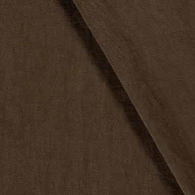 -Linnen stof - mix - stone washed - donkerbruin - 2155-058 - Linnen stof - mix - stone washed - donkerbruin - 2155-058