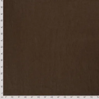-Linnen stof - mix - stone washed - donkerbruin - 2155-058 - Linnen stof - mix - stone washed - donkerbruin - 2155-058