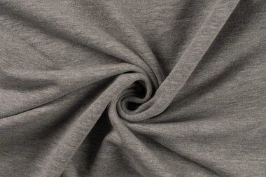 -Tricot stof - french terry - lichtgrijs gemêleerd - 0196-651 - Tricot stof - french terry - lichtgrijs gemêleerd - 0196-651