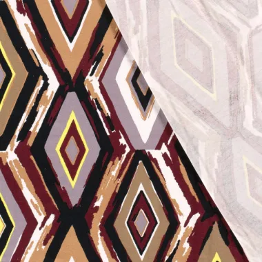 -Tricot stof -abstract - bordeaux bruin - 21109-019 - Tricot stof -abstract - bordeaux bruin - 21109-019