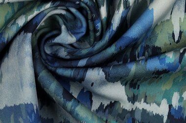 -Softshell - digital abstrakt - blau multi - 3135-005 - Softshell - digital abstrakt - blau multi - 3135-005