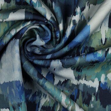 -Softshell - digital abstrakt - blau multi - 3135-005 - Softshell - digital abstrakt - blau multi - 3135-005