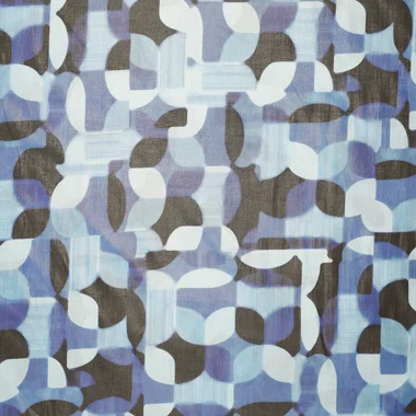 -Katoen stof - abstract - blauw multi - 21103-650 - Katoen stof - abstract - blauw multi - 21103-650