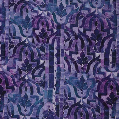 -Polyester stof - abstract - paars multi - 21116-800 - Polyester stof - abstract - paars multi - 21116-800