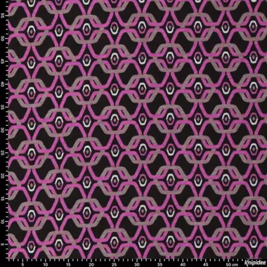 -Tricot stof - punta di roma - abstract - roze - 21120-870 - Tricot stof - punta di roma - abstract - roze - 21120-870