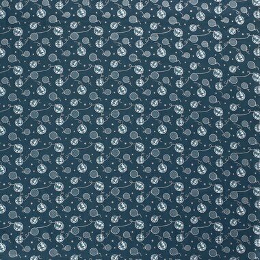 -Kerst katoen stof - poplin - kerstballen - blauw - 18722-024 - Kerst katoen stof - poplin - kerstballen - blauw - 18722-024