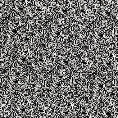 -Tricot stof - bloemen - zwart wit - 21123-069 - Tricot stof - bloemen - zwart wit - 21123-069