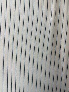 -Tricot stof - gestreept - ecru blauw - JT37 - Tricot stof - gestreept - ecru blauw - JT37