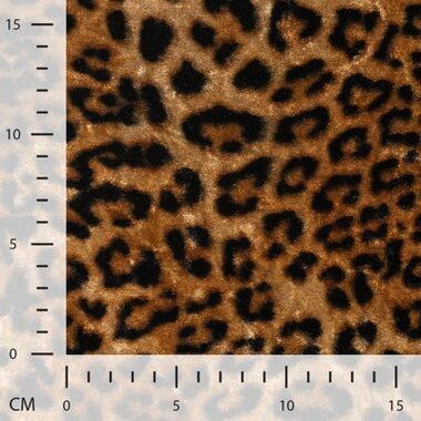 -Velours stof - panterprint - cognac - 2536-520 - Velours stof - panterprint - cognac - 2536-520 