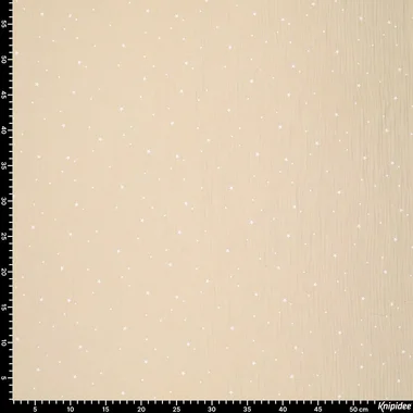 -Katoen stof - hydrofiel - sterretjes - beige - 20530-174 - Katoen stof - hydrofiel - sterretjes - beige - 20530-174