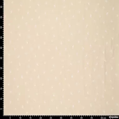 -Katoen stof - hydrofiel - vogeltjes - beige - 20530-179 - Katoen stof - hydrofiel - vogeltjes - beige - 20530-179