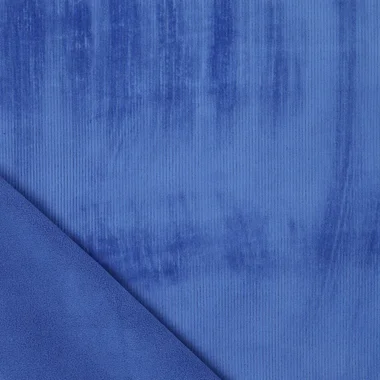 -Polyester stof - rekbare corduroy - kobaltblauw - 21101-650 - Polyester stof - rekbare corduroy - kobaltblauw - 21101-650