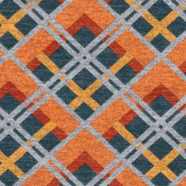 -Stretch stof - angora gebrushed - ruiten - staalblauw multi - 22193-107 - Stretch stof - angora gebrushed - ruiten - staalblauw multi - 22193-107