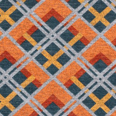 -Stretch-Stoff - Angora gebürstet - kariert - stahlblau multi - 22193-107 - Stretch-Stoff - Angora gebürstet - kariert - stahlblau multi - 22193-107