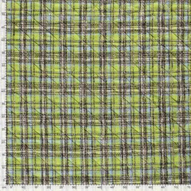 -Gesteppter Stoff - Jacquard kariert - lime - 22257-023 - Gesteppter Stoff - Jacquard kariert - lime - 22257-023
