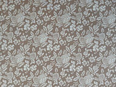 -Stretch stof - bloemen - beige wit - JT299 - Stretch stof - bloemen - beige wit - JT299