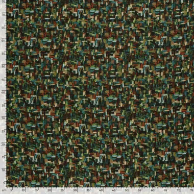 -Viscose stof - nylon crepe - abstract - groen - 22009-028 - Viscose stof - nylon crepe - abstract - groen - 22009-028
