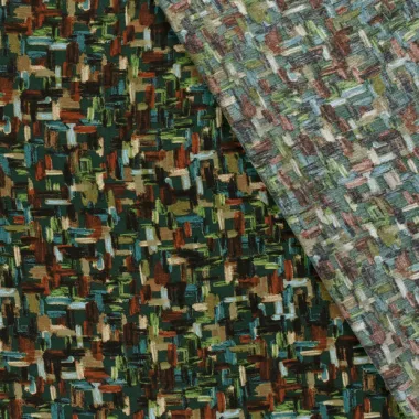 -Viscose stof - nylon crepe - abstract - groen - 22009-028 - Viscose stof - nylon crepe - abstract - groen - 22009-028