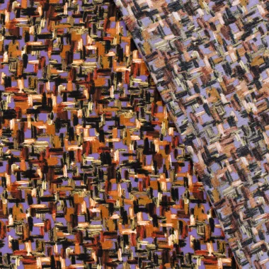 -Viscose stof - nylon crepe - abstract - lila - 22009-045 - Viscose stof - nylon crepe - abstract - lila - 22009-045