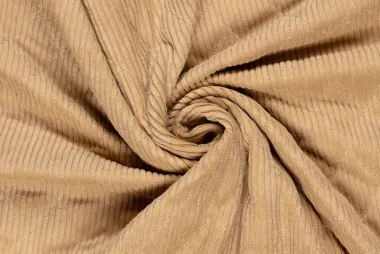 -Doorgestikte stof - corduroy - camel - 22084-053 - Doorgestikte stof - corduroy - camel - 22084-053