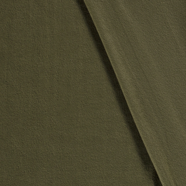 -Fleece stof - kaki groen - 9111-027 - Fleece stof - kaki groen - 9111-027