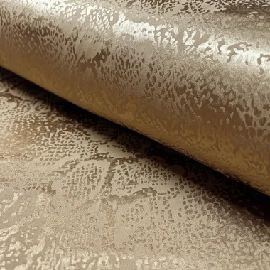 -Satijn stof - slangenprint - camel - 22042-053 - Satijn stof - slangenprint - camel - 22042-053
