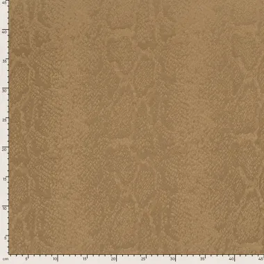 -Satijn stof - slangenprint - camel - 22042-053 - Satijn stof - slangenprint - camel - 22042-053