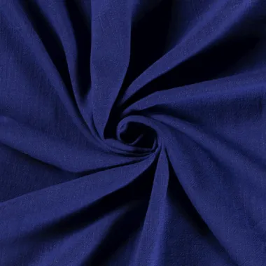-Viscose stof - linnenmix slub - kobalt - 13579-005 - Viscose stof - linnenmix slub - kobalt - 13579-005
