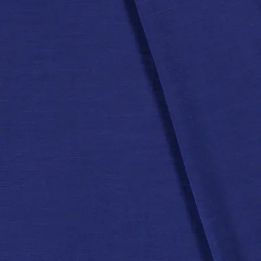 -Viscose stof - linnenmix slub - kobalt - 13579-005 - Viscose stof - linnenmix slub - kobalt - 13579-005