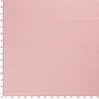 -Katoen stof - poplin- boerenbont mini ruitje (0,2 cm) - roze - 5581-014 - Katoen stof - poplin- boerenbont mini ruitje (0,2 cm) - roze - 5581-014