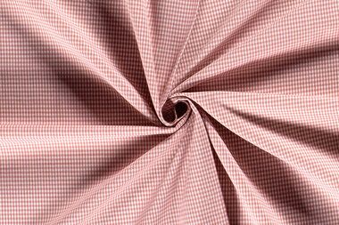 -Katoen stof - poplin- boerenbont mini ruitje (0,2 cm) - roze - 5581-014 - Katoen stof - poplin- boerenbont mini ruitje (0,2 cm) - roze - 5581-014